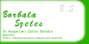 borbala szeles business card