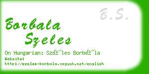 borbala szeles business card